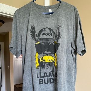 “Woo! Llama bud!” T-shirt, Seth Fieder